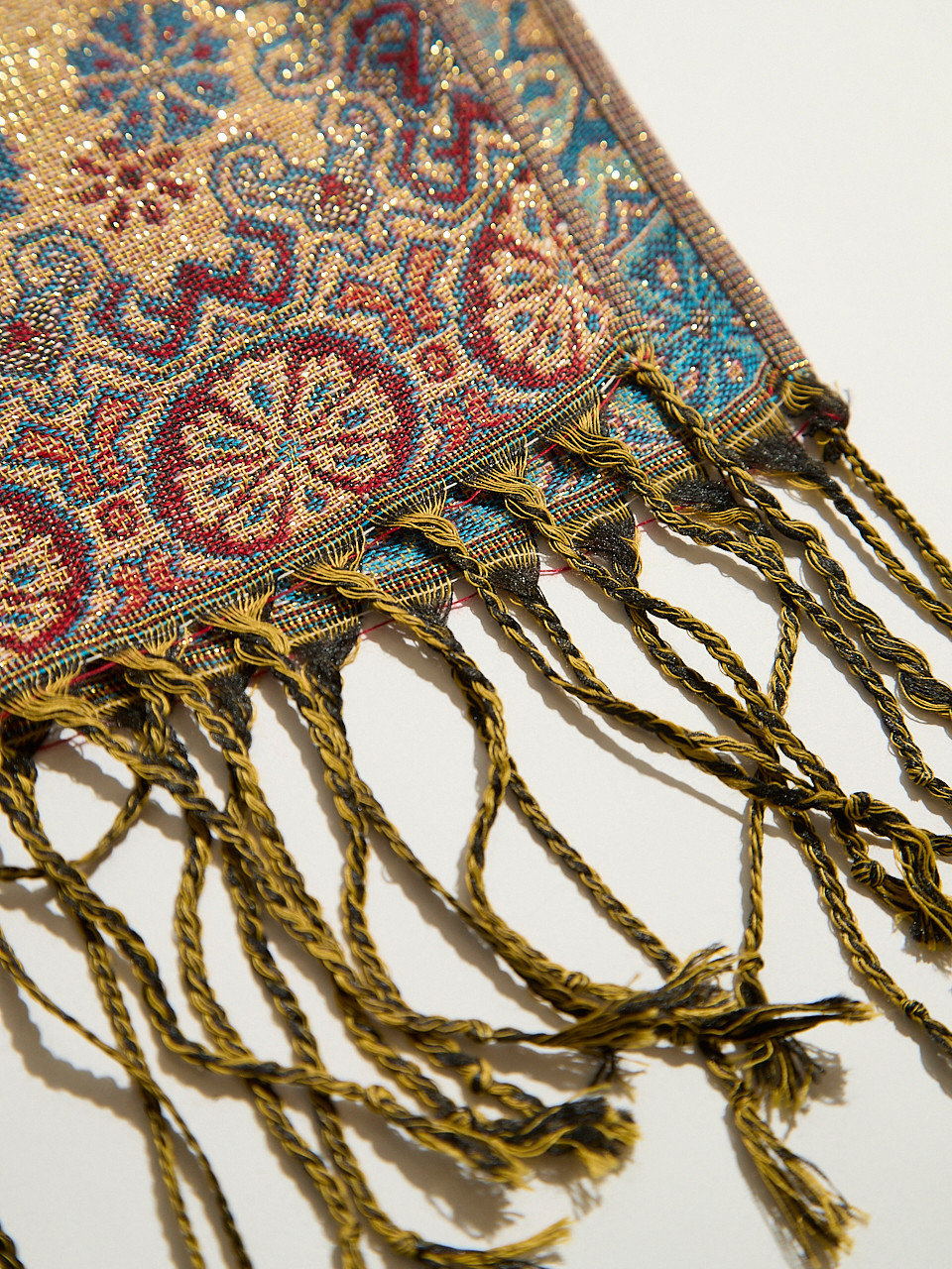 Lurex Blue Pashmina Scarf