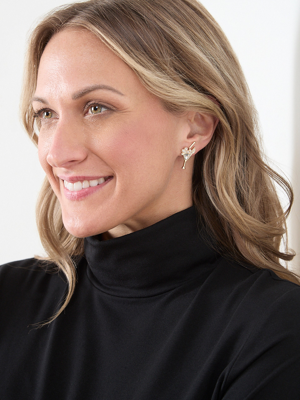 Pearl Martini Glass Earrings