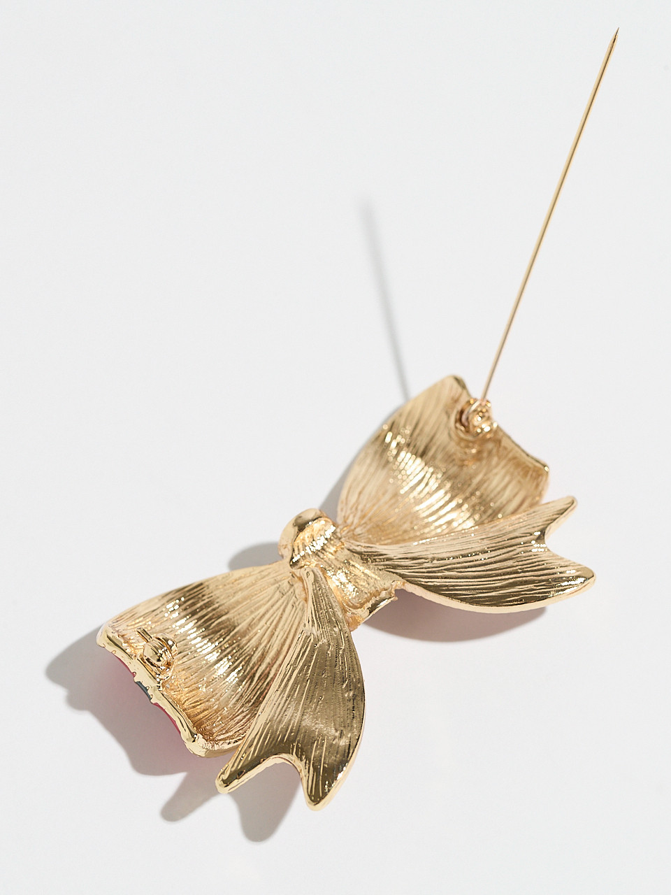 Plaid Christmas Bow Brooch