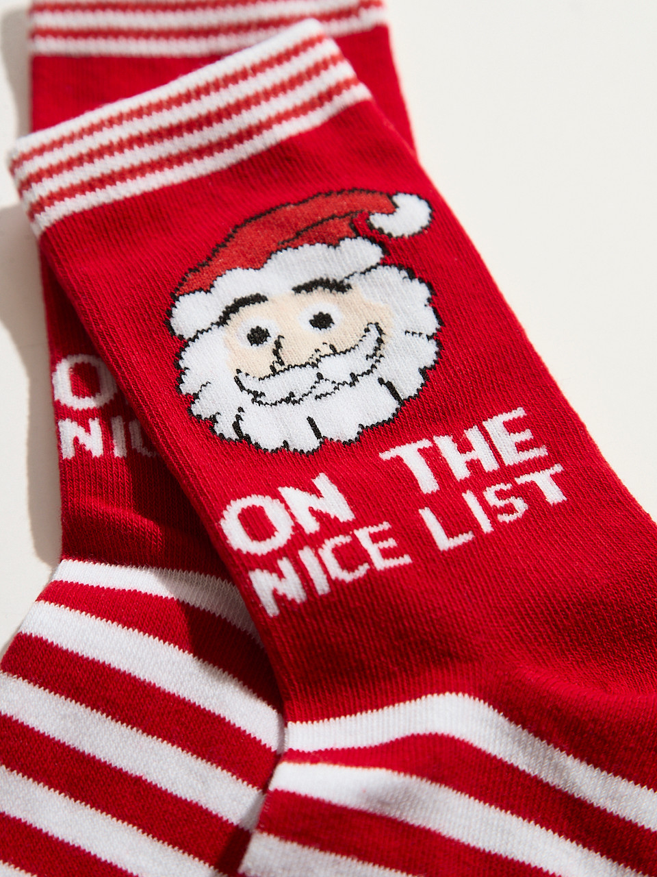 The Nice List Pattern Crew Socks