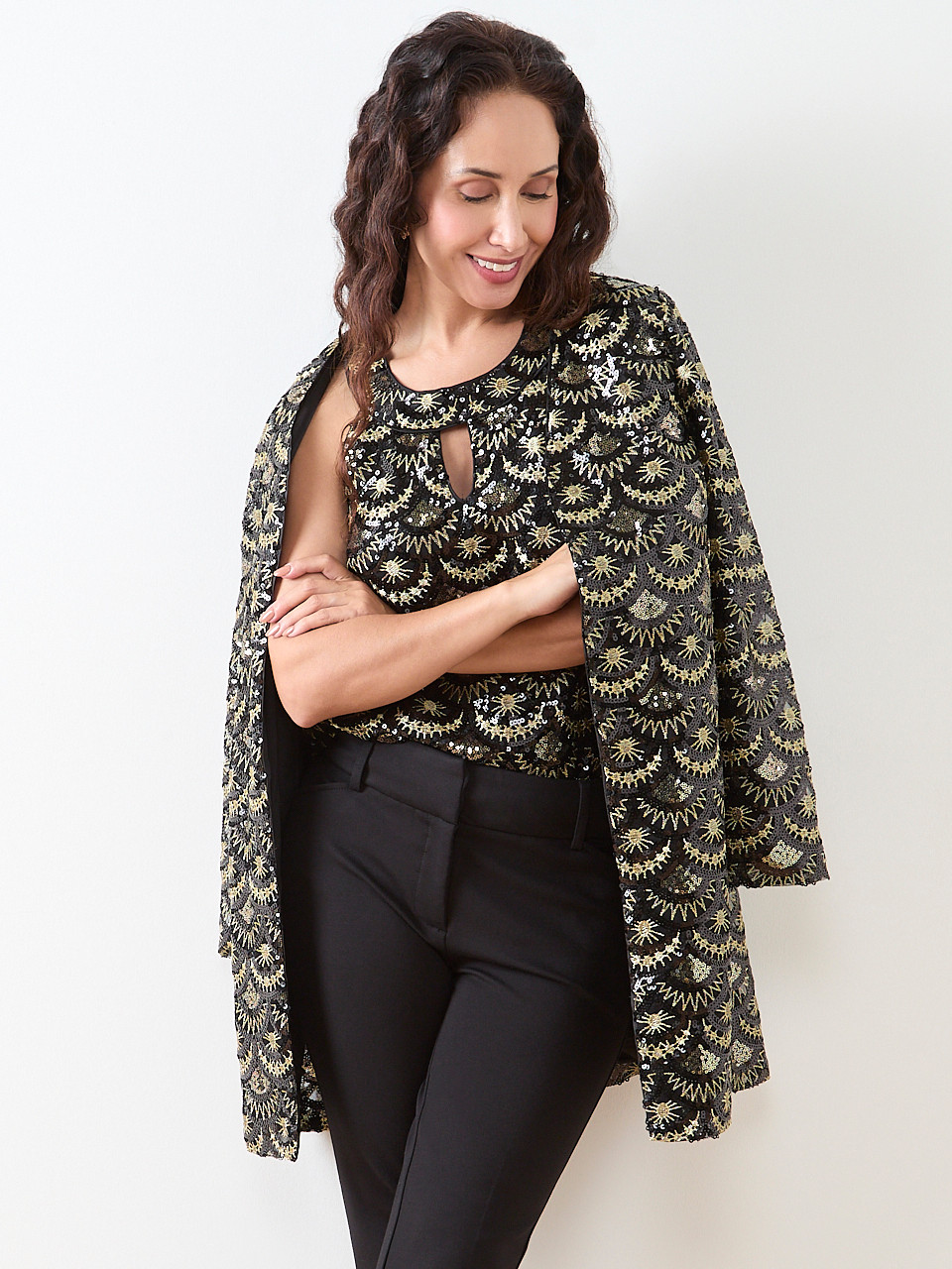 Art-Deco Sequin Topper