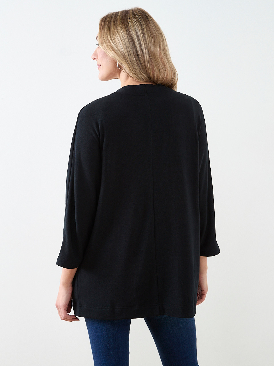 Black Lightweight Knit Cardigan | Cleo