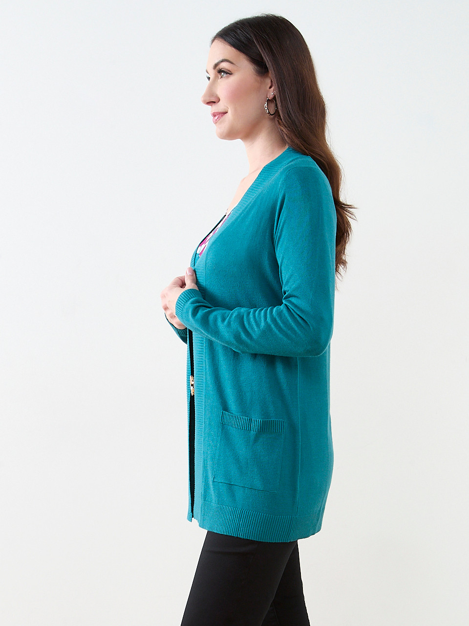 Long Sleeve Knit Pocket Cardigan