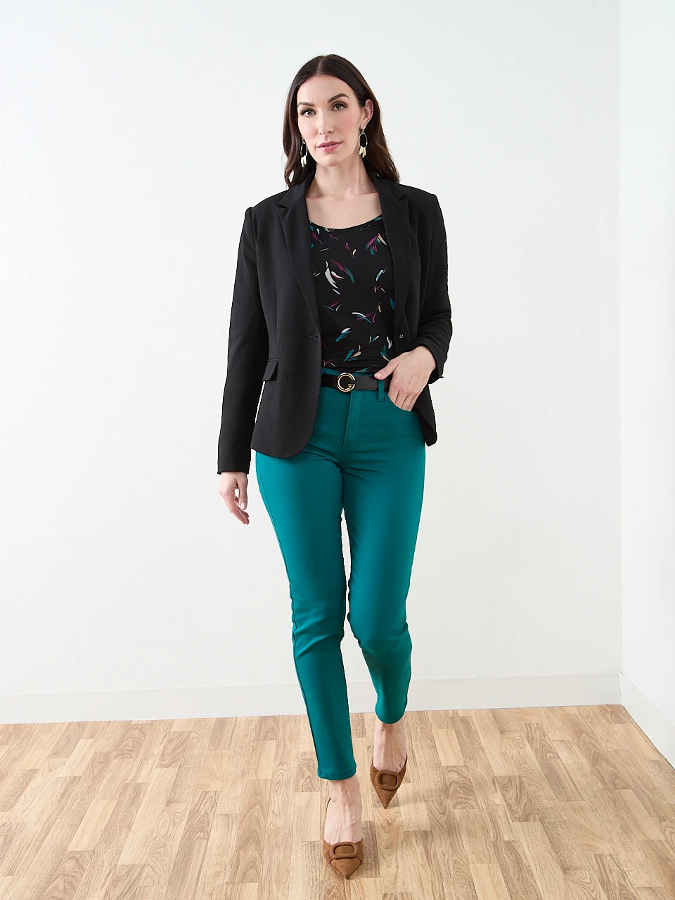 Short Sleeve Round-Neck Mesh Top