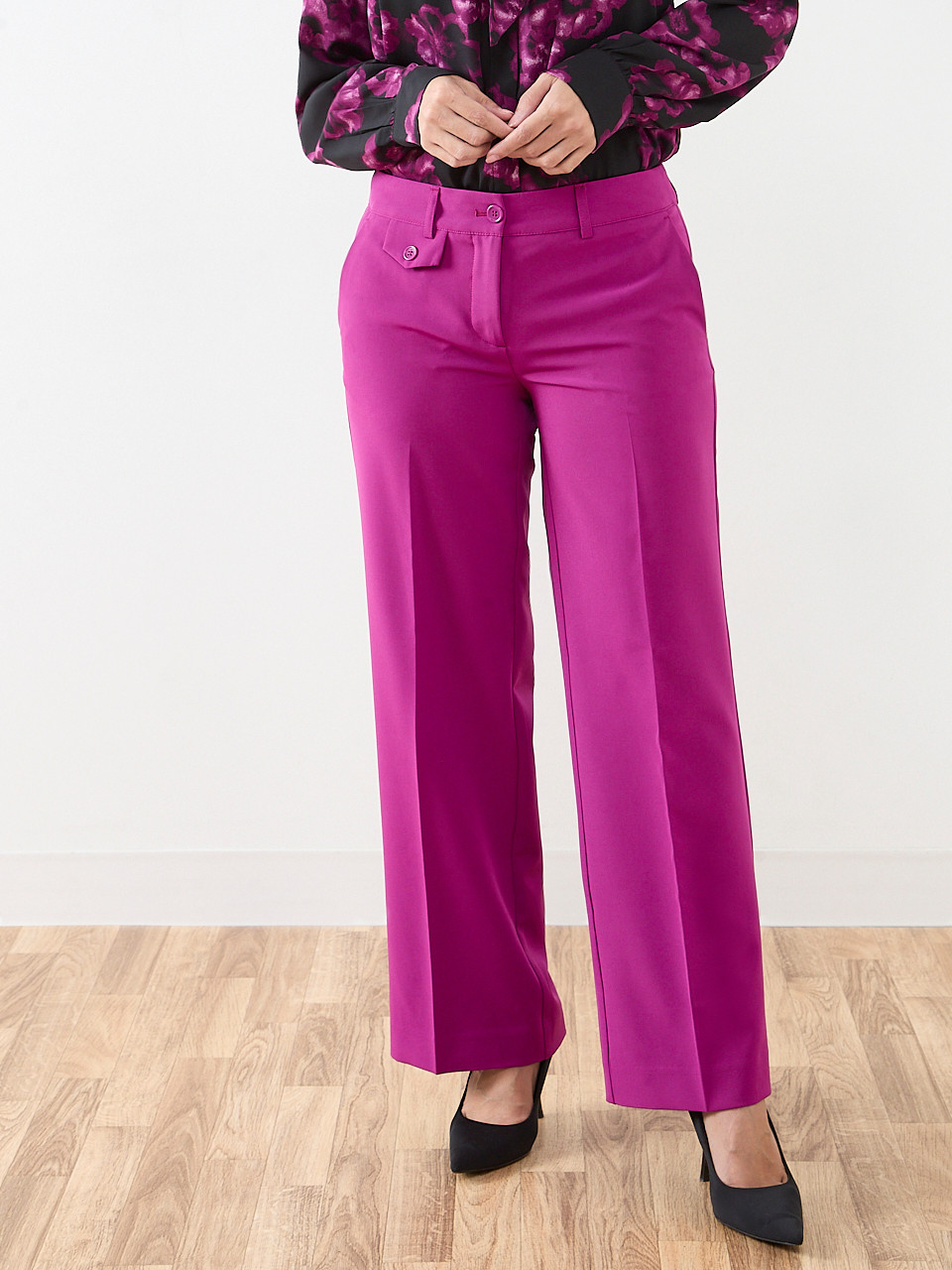 Hannah Plumberry Wide Leg Trouser