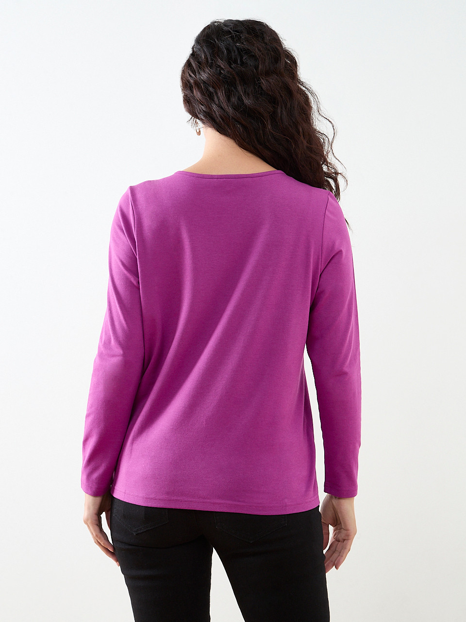 Petite Long Sleeved Top with Hardware