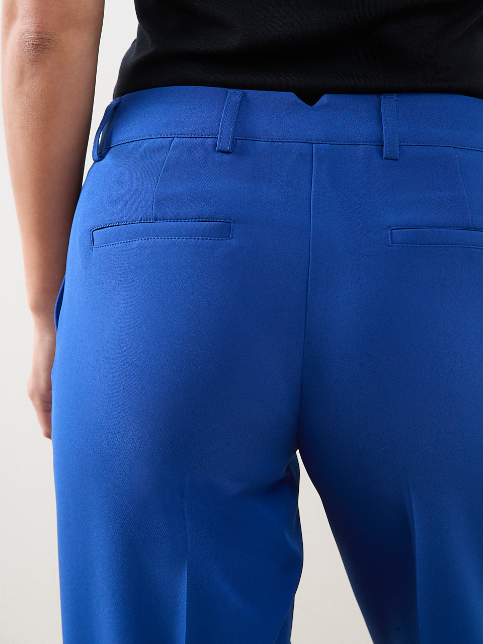 Hannah Wide Leg Trouser in Cobalt