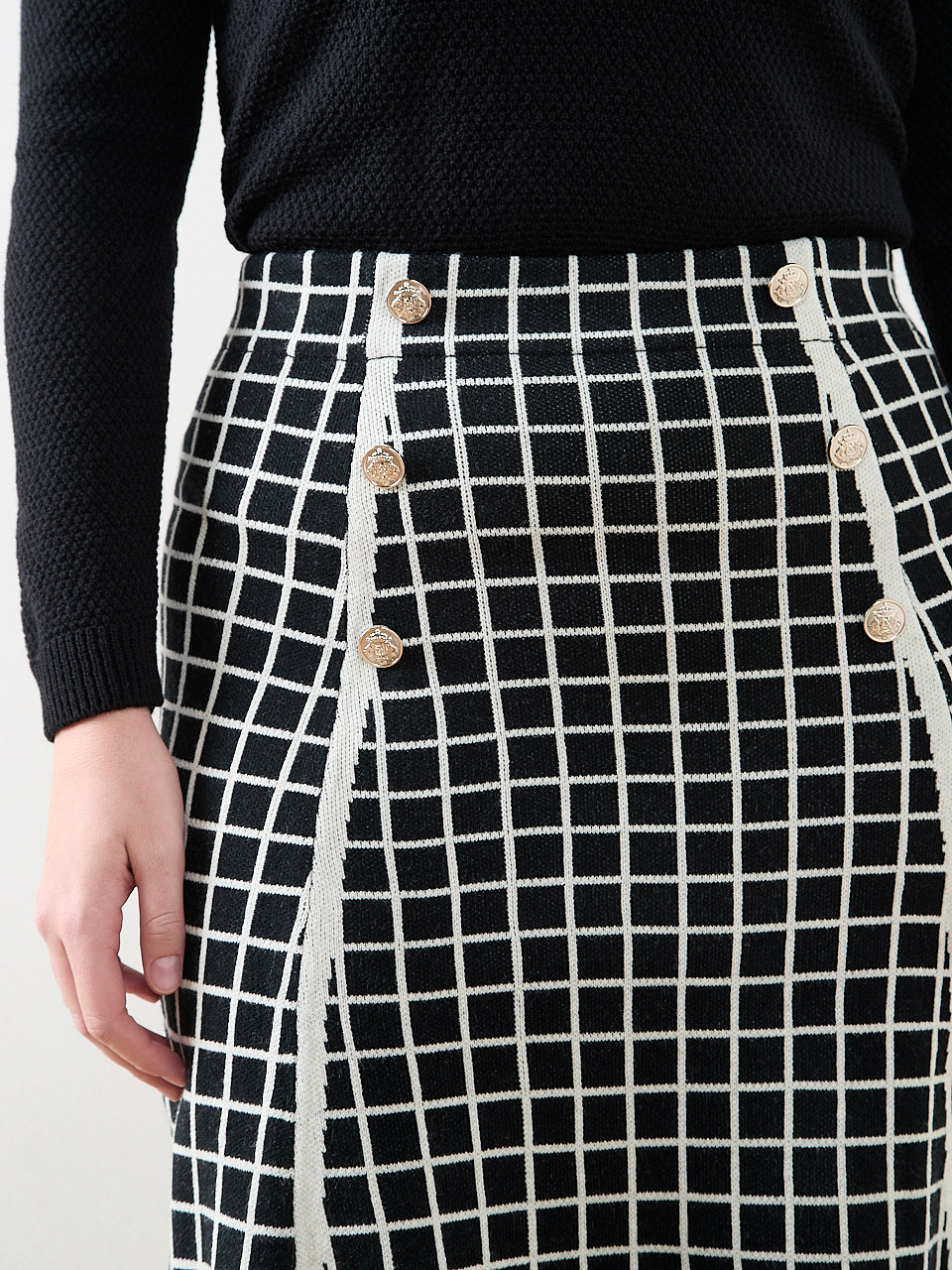 Knit Midi Sweater Skirt