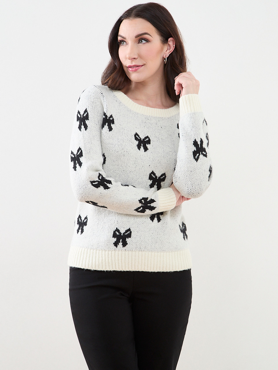 Long Sleeve Boatnecck Sweater