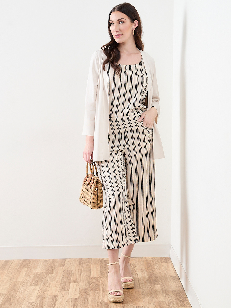 Long Sleeve EdgeTo Edge Textured Cardigan