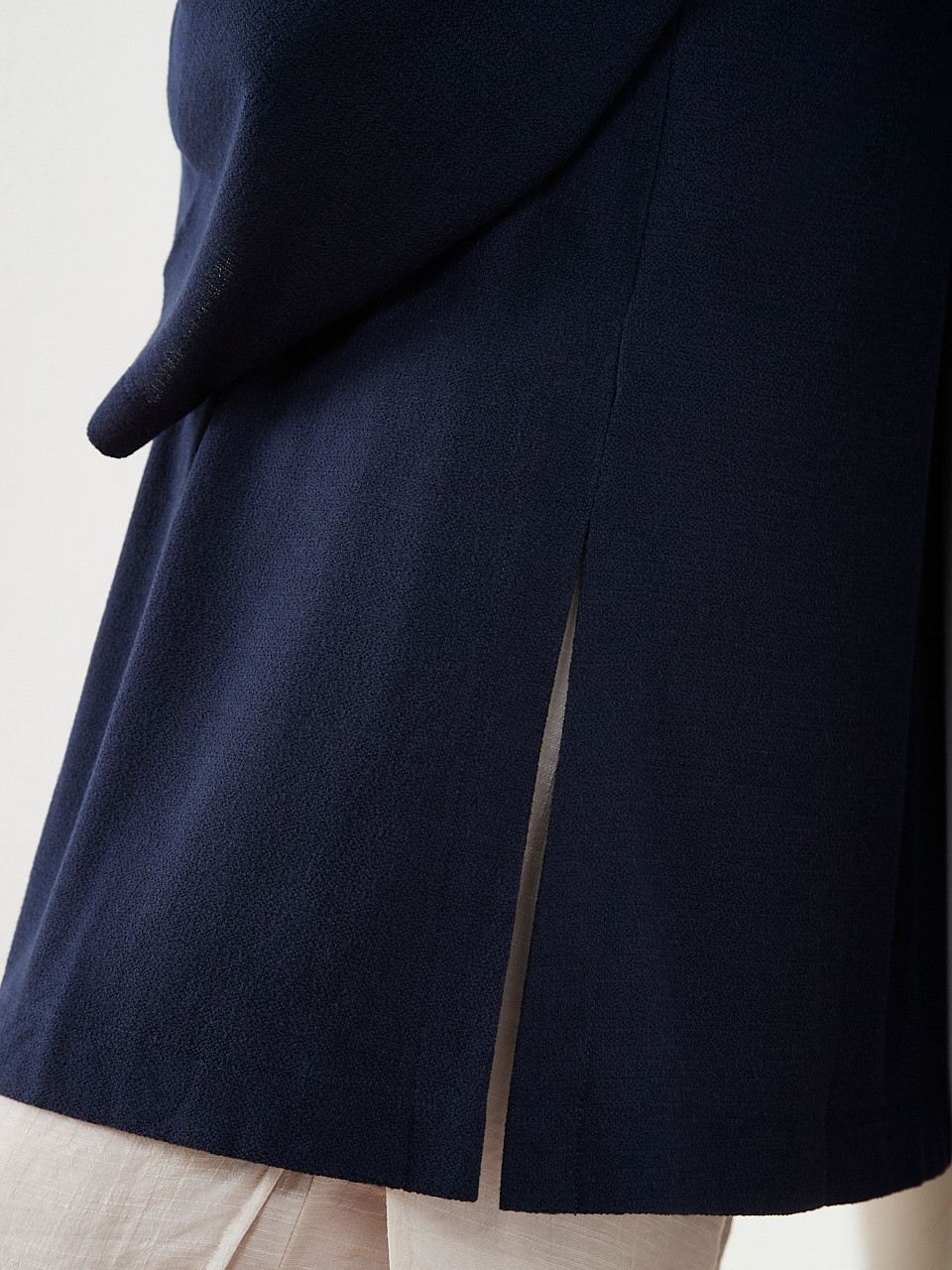 Long Sleeve Edge-To-Edge Textured Cardigan