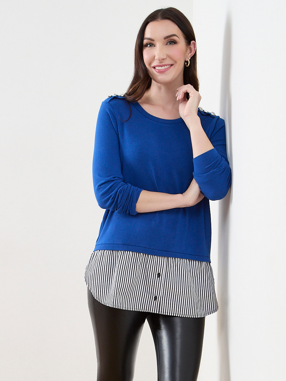 Long Sleeve Knit Fooler Top