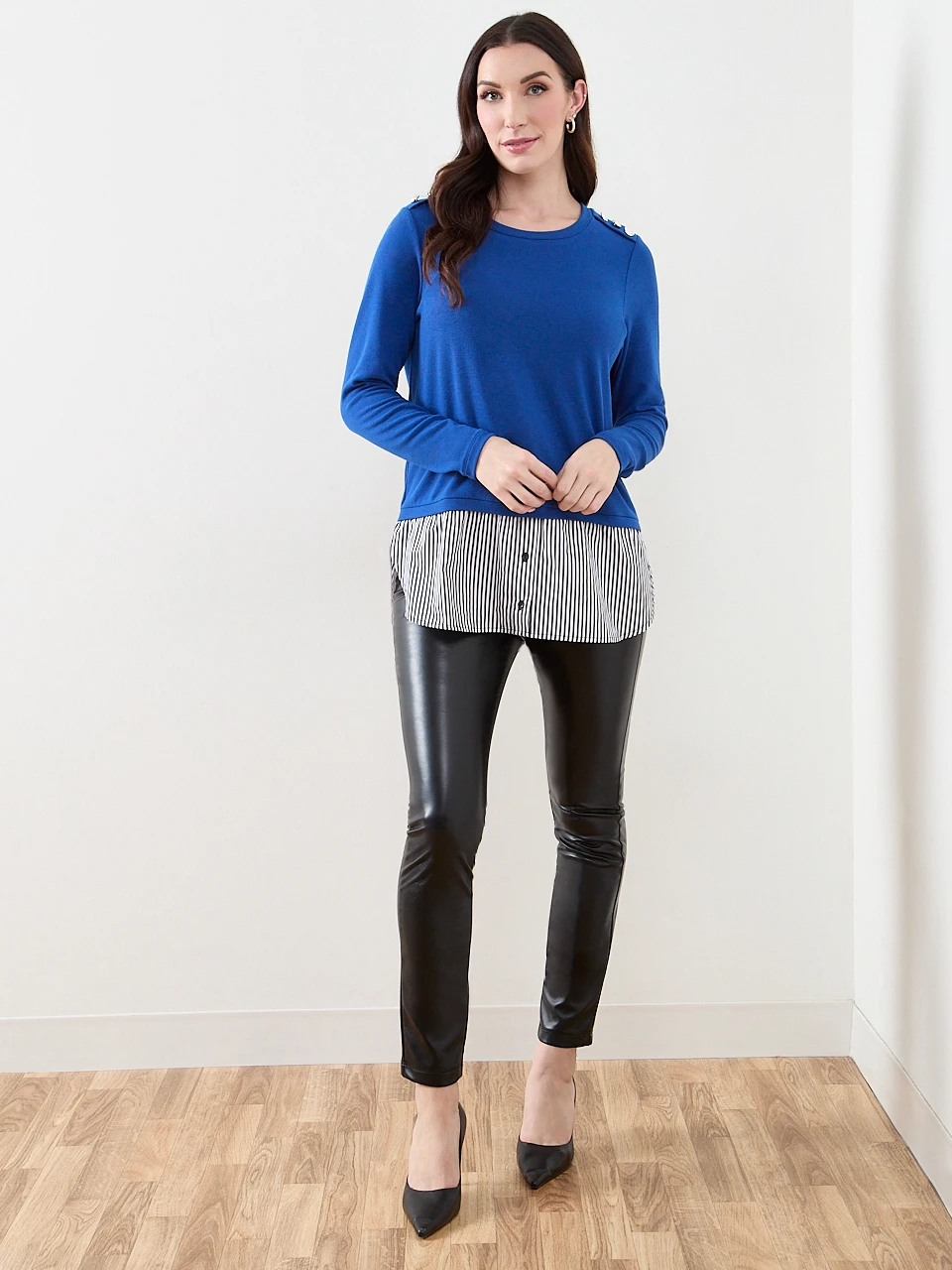 Long Sleeve Knit Fooler Top