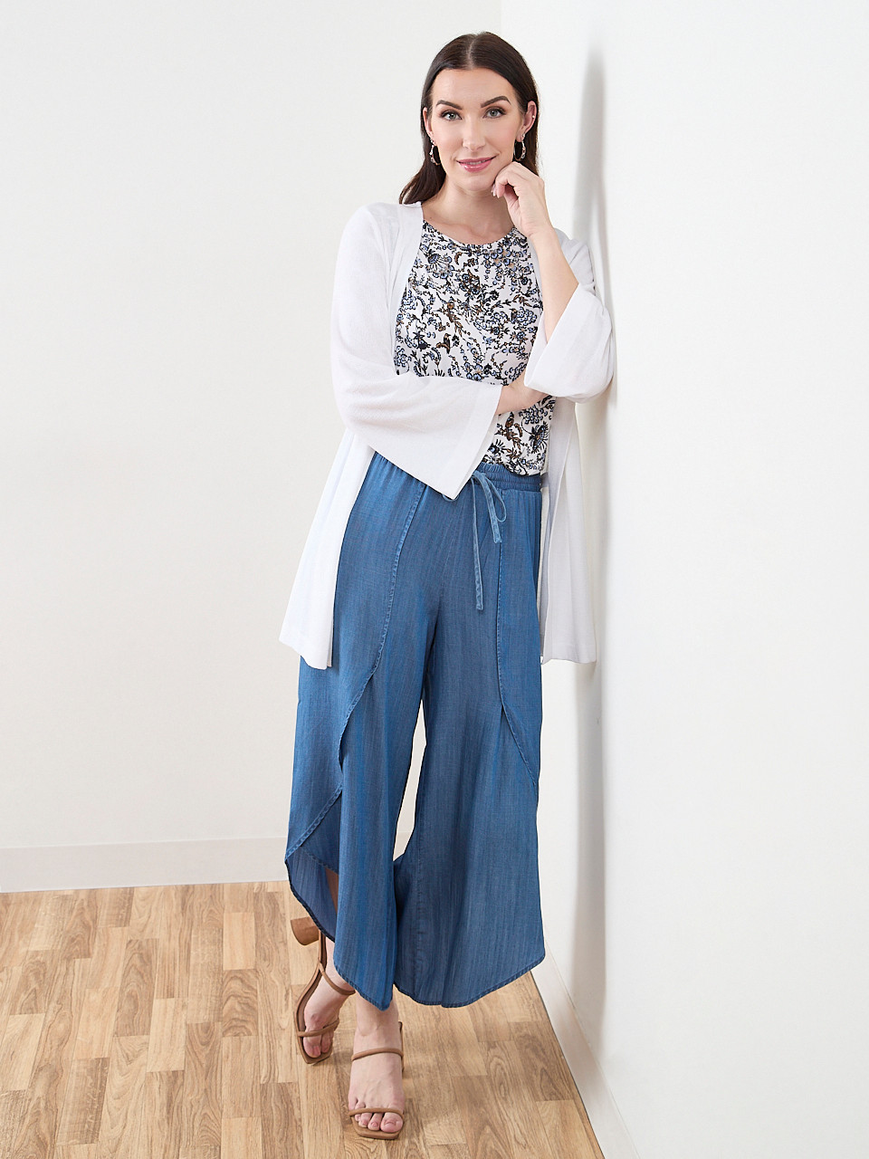 Cap Sleeve Knot-Front Top