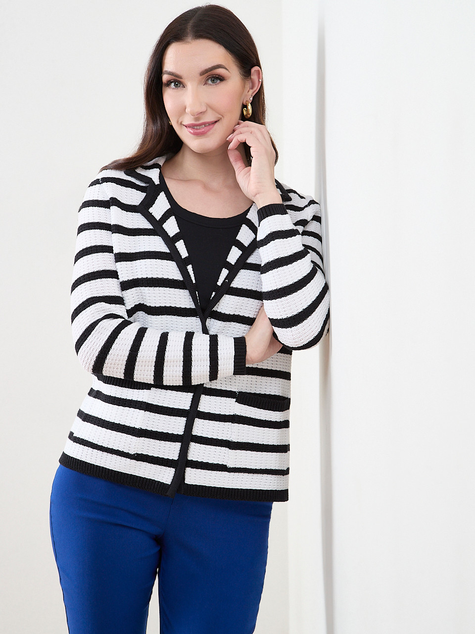 Textured Sweater-Blazer