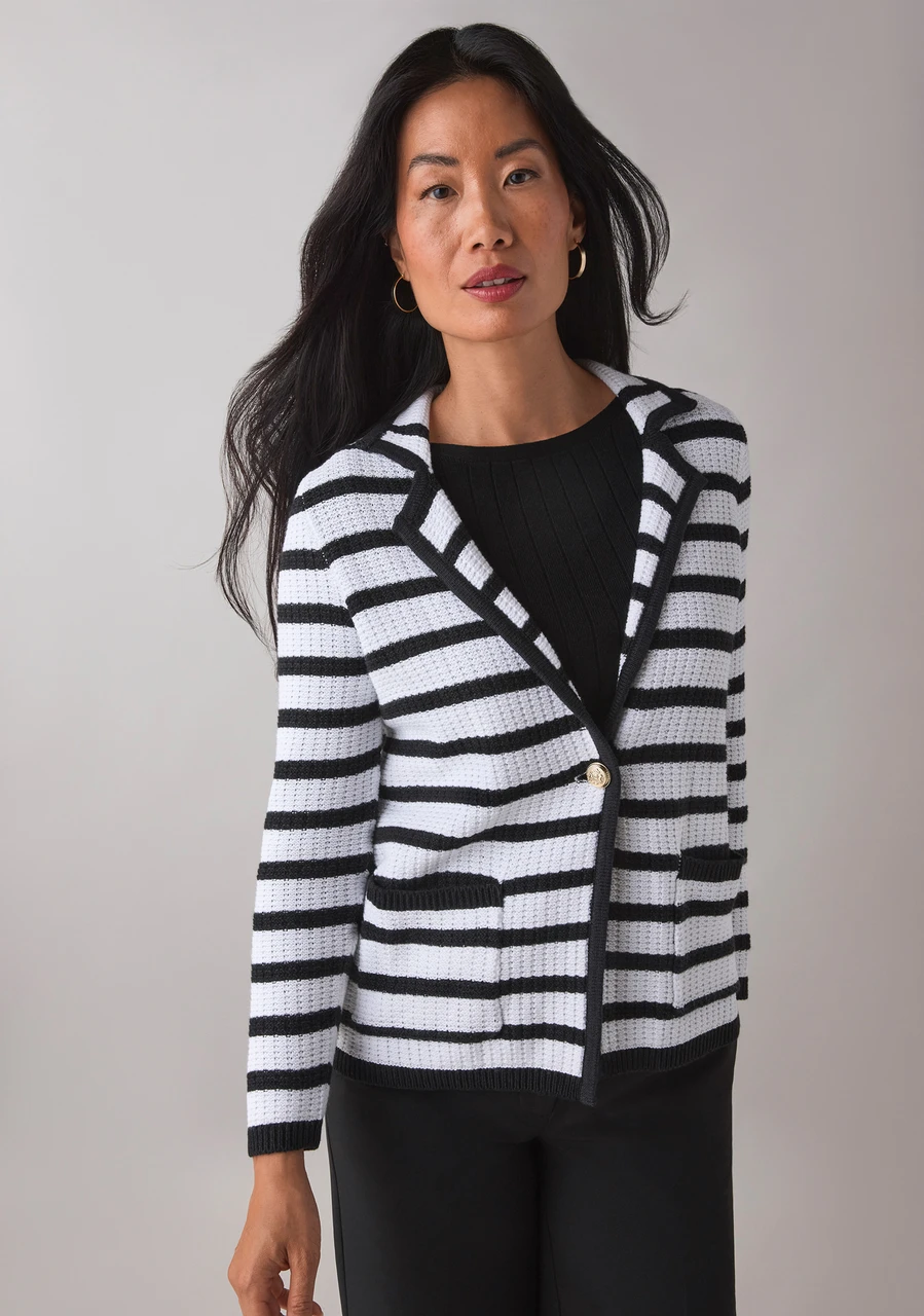 Textured Sweater-Blazer