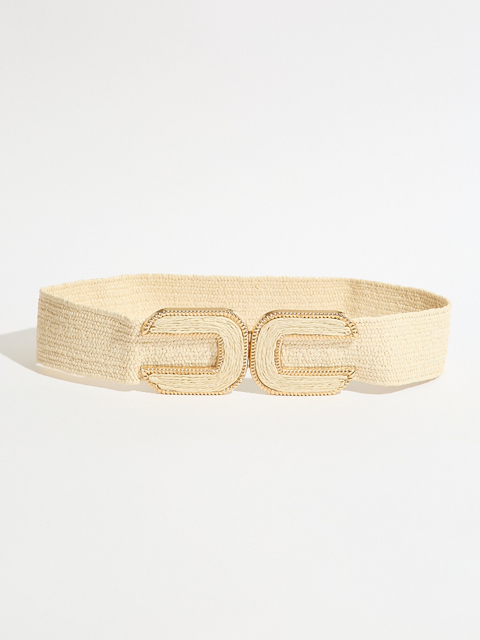 U-Shaped Light Neutral Stretch Belt