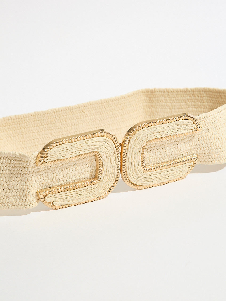 U-Shaped Light Neutral Stretch Belt