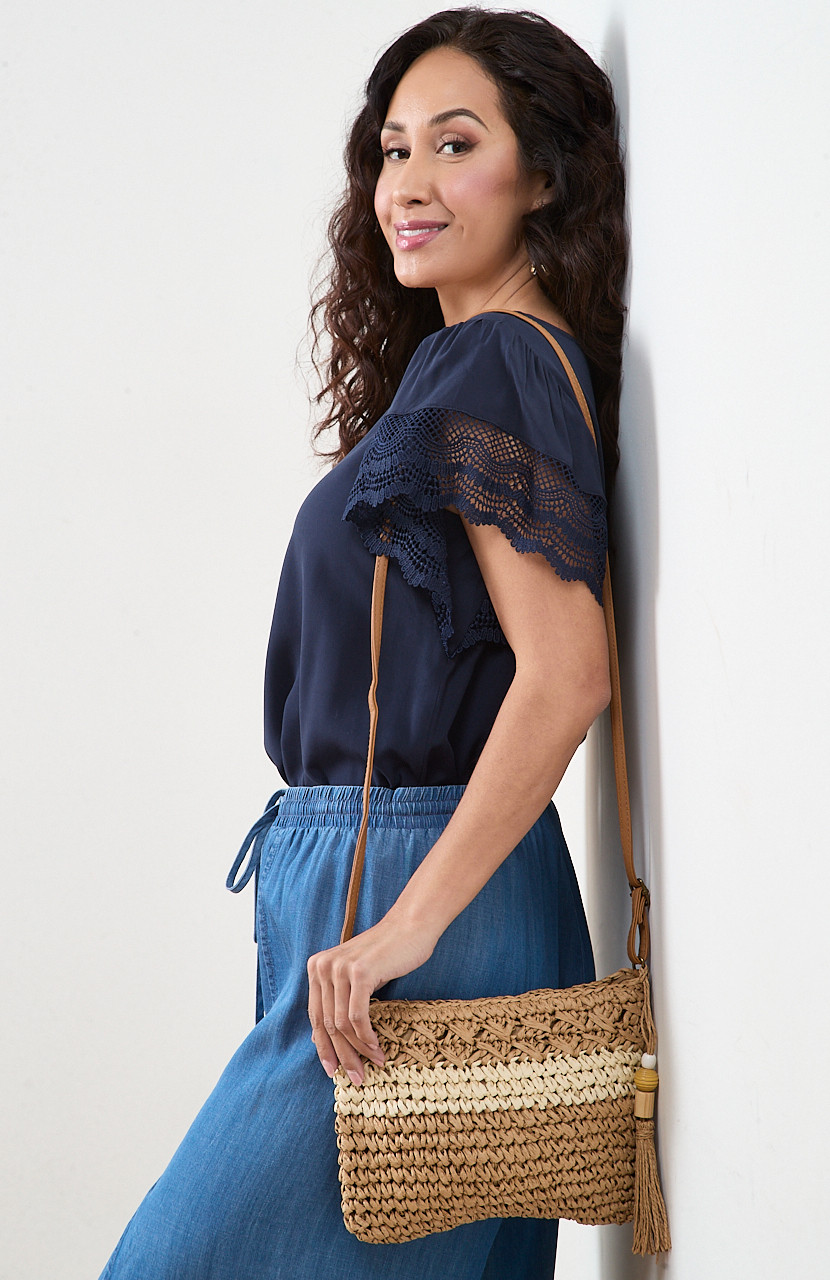 Woven Crossbody Bag