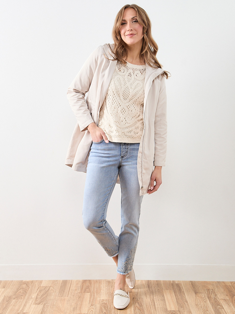 Long Sleeve Crochet Top