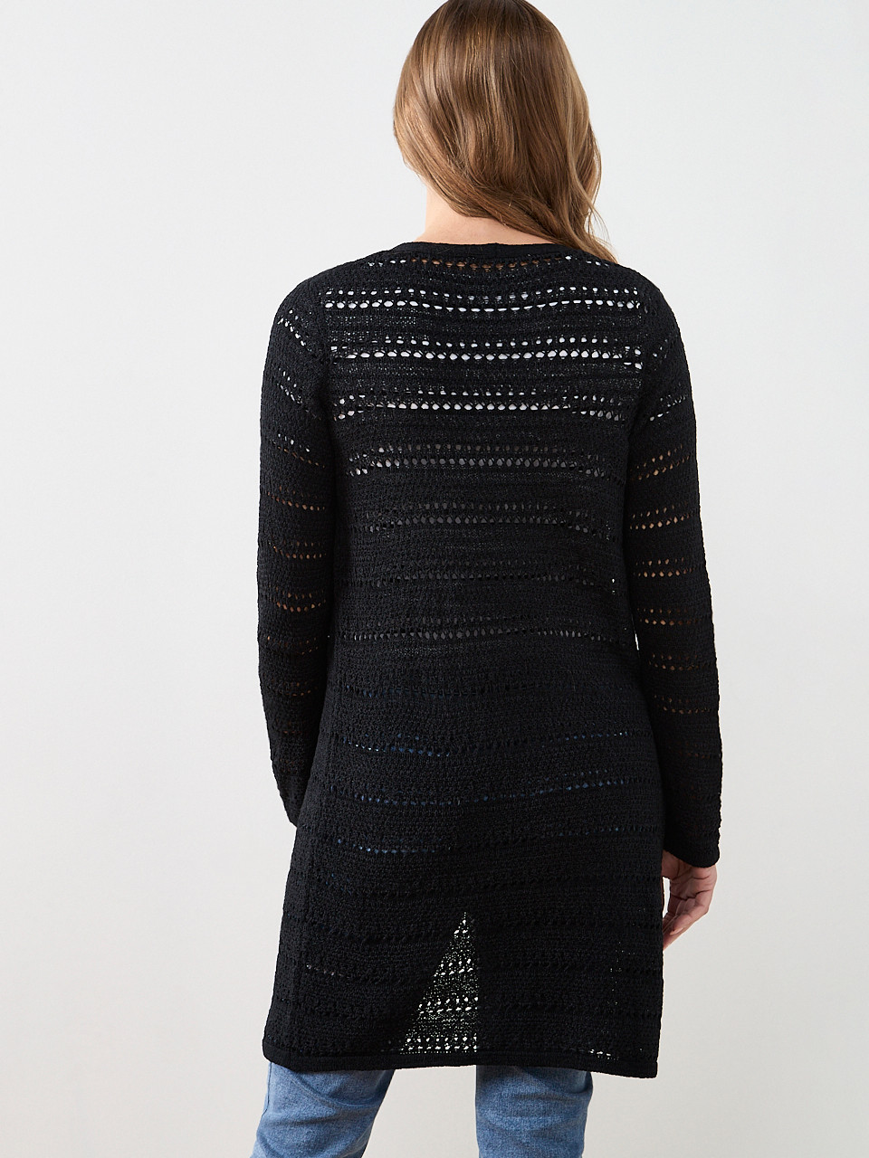 Long Sleeve Open Stitch Cardigan
