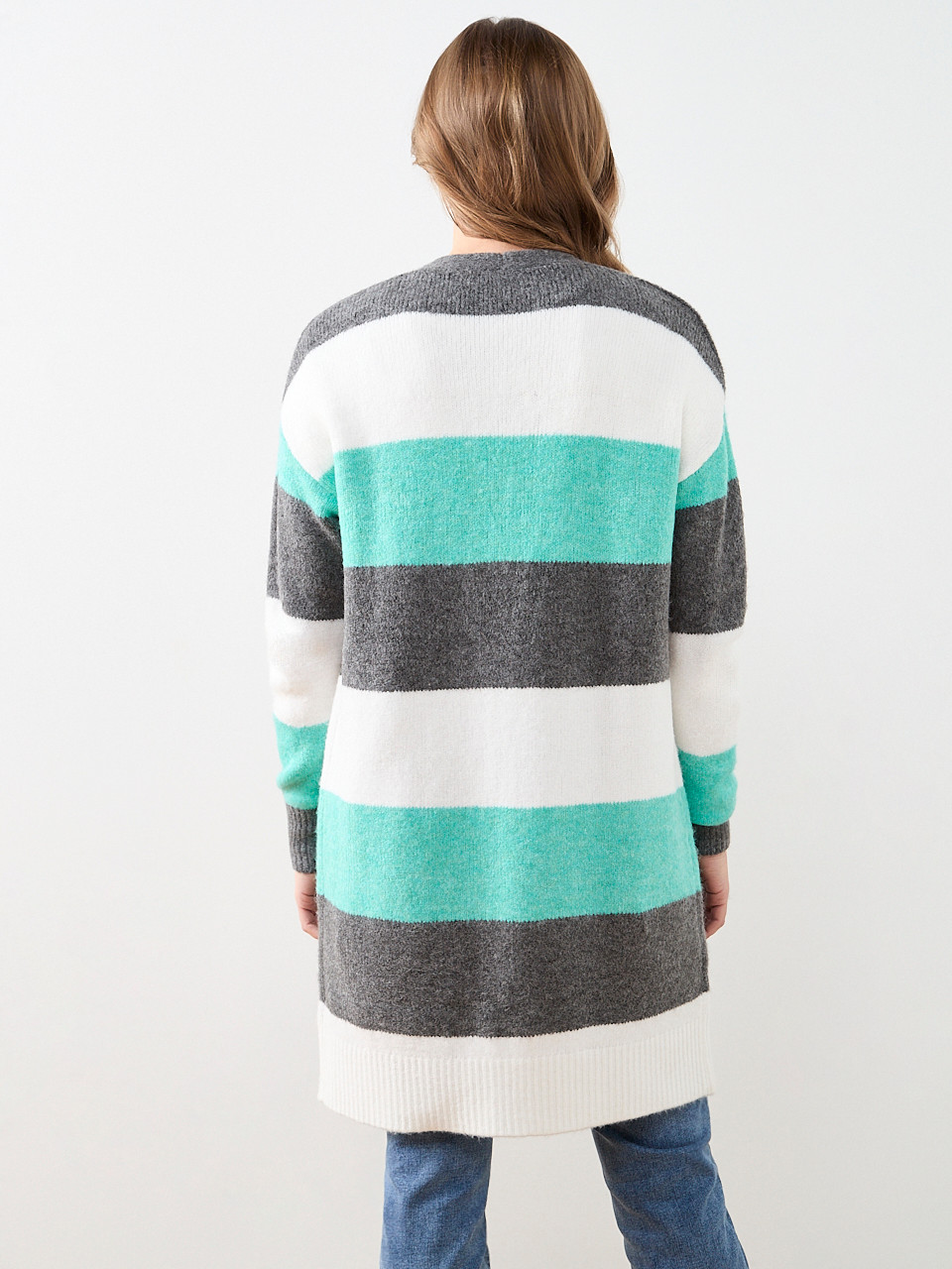 Long Sleeve Stripe Cardigan