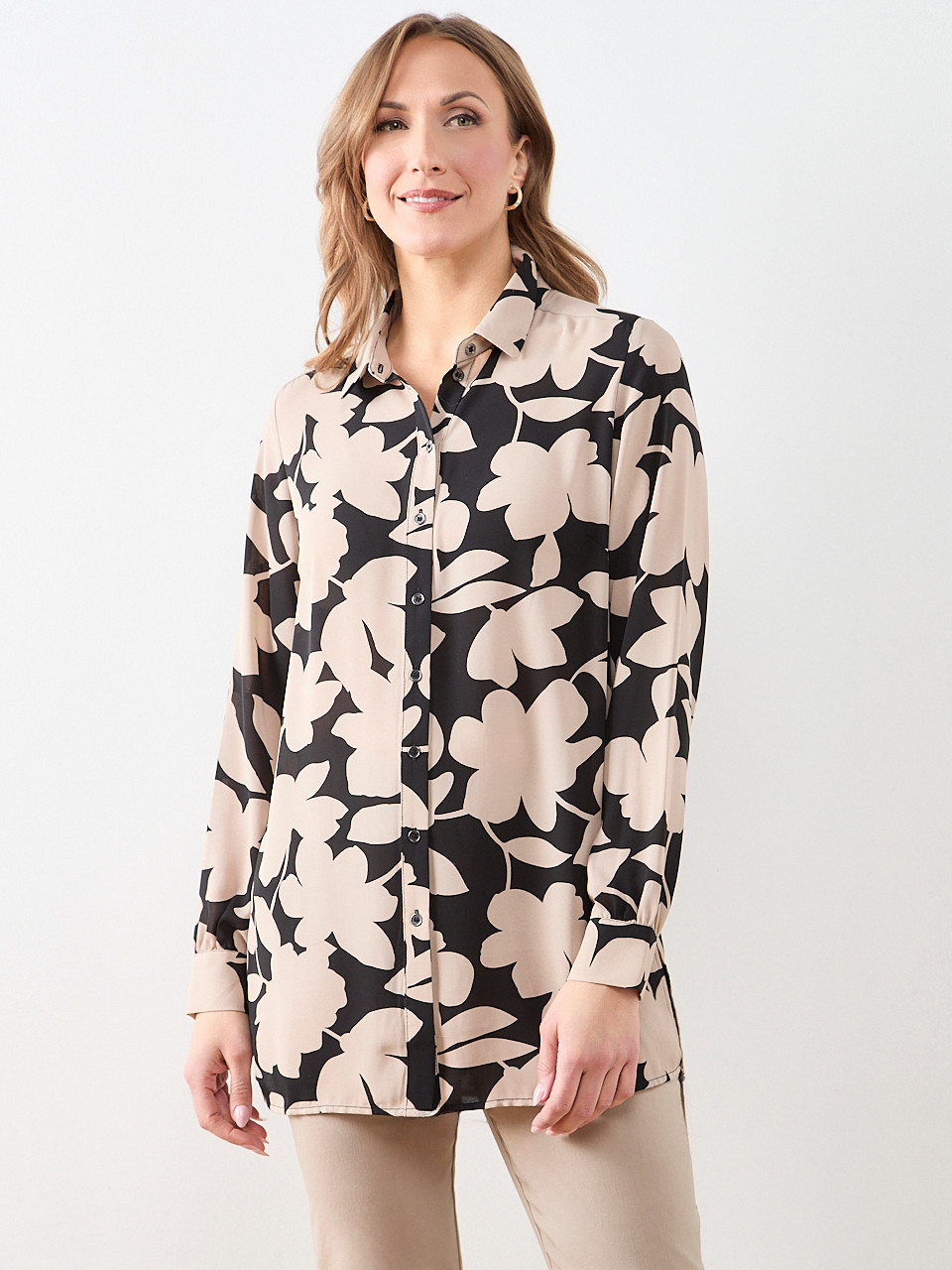 Long Sleeve Tunic Blouse