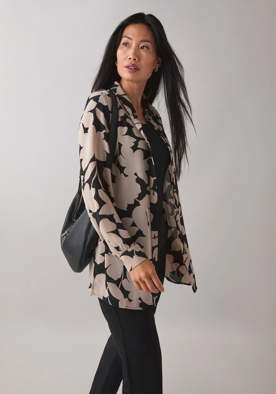 Long Sleeve Tunic Blouse