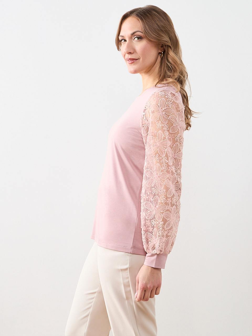 Long Sleeve with Applique Top