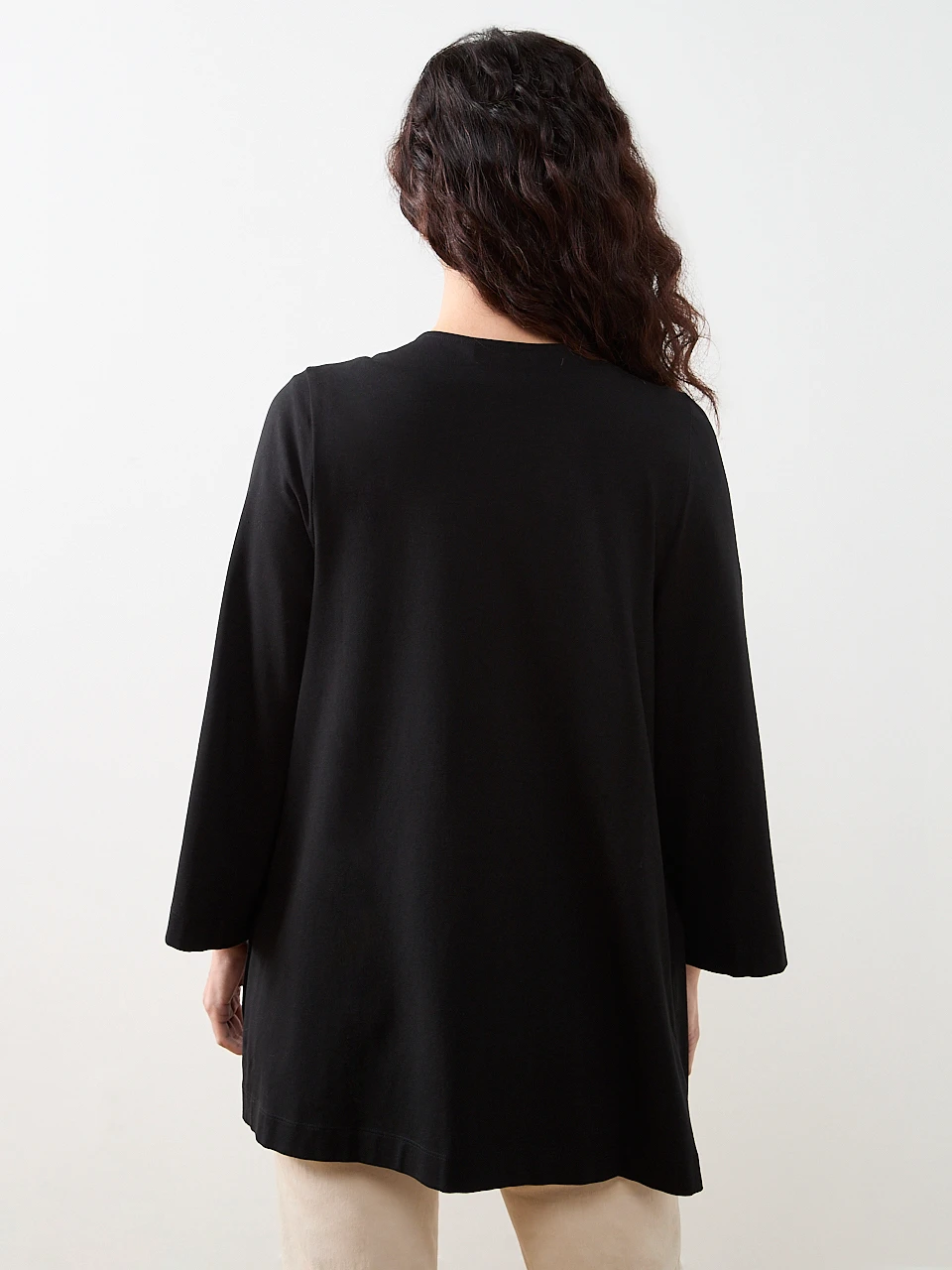 Petite Long Sleeve Edge to Edge Topper
