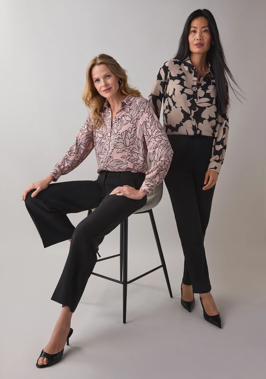 Petite Long Sleeved Tunic Blouse