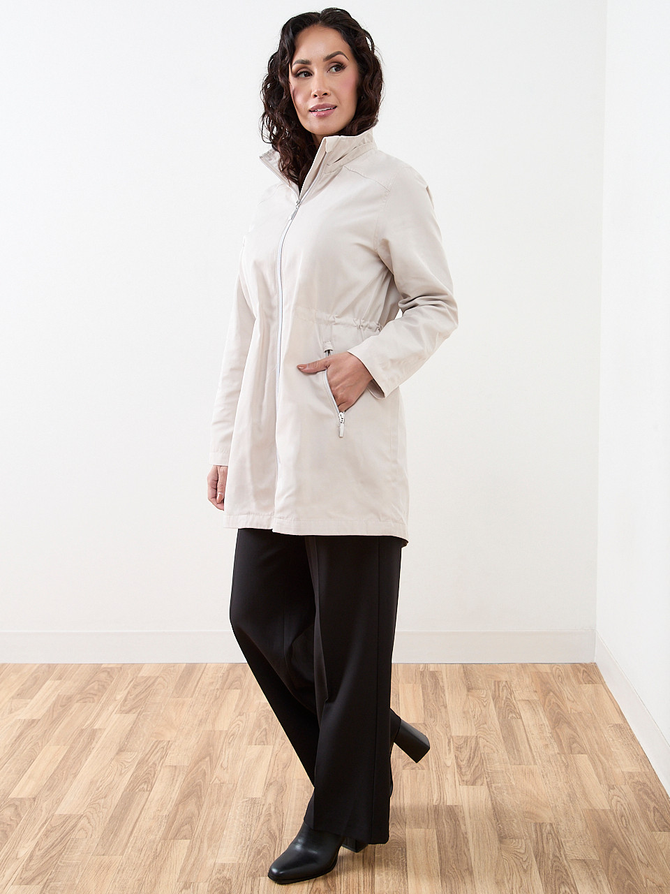 Petite Poly Anorak Coat | Cleo