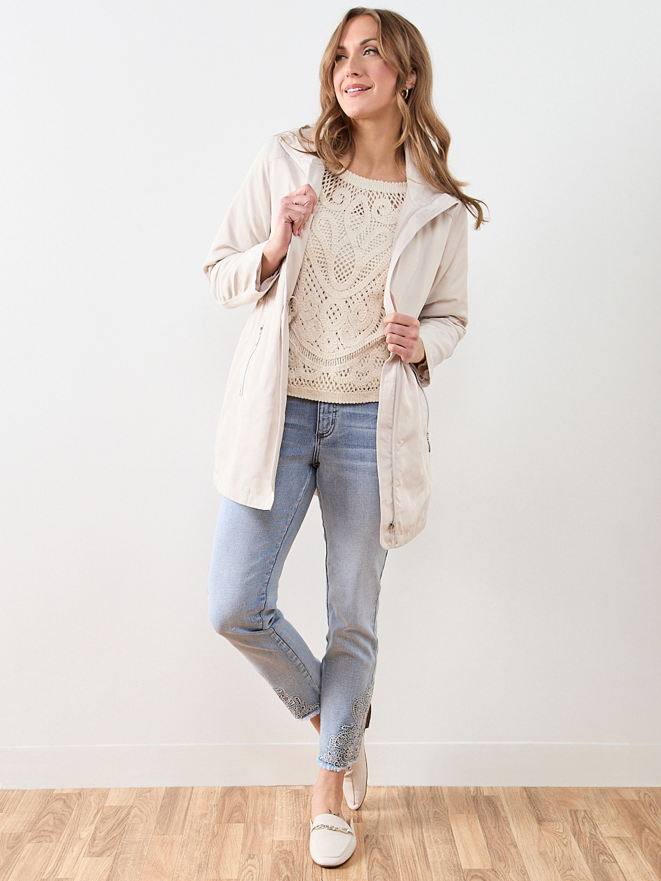 Petite Poly Anorak Coat