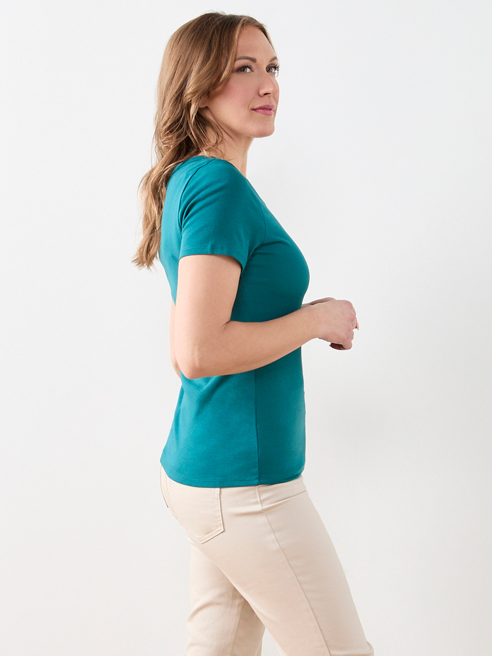 Short Sleeve Scoop Neck Tee