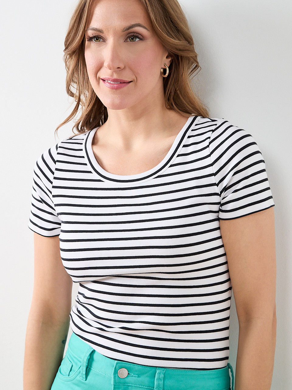 Short Sleeve Scoopneck Tee