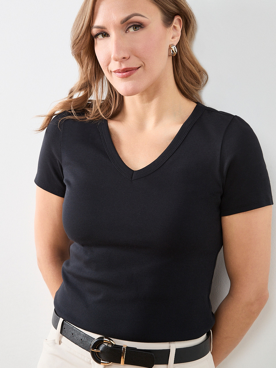Short Sleeve V-Neck Tee