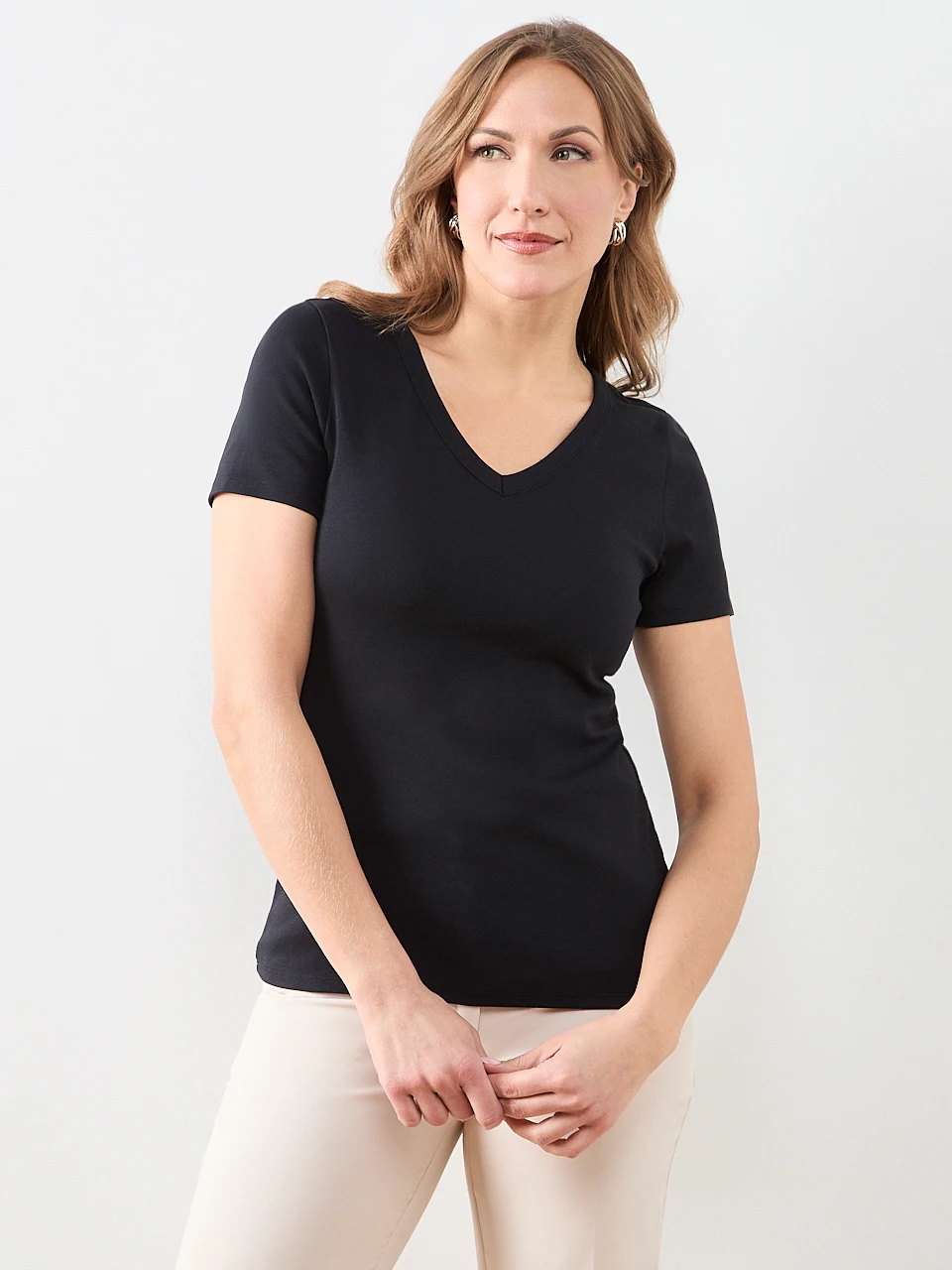 Short Sleeve V-Neck Tee