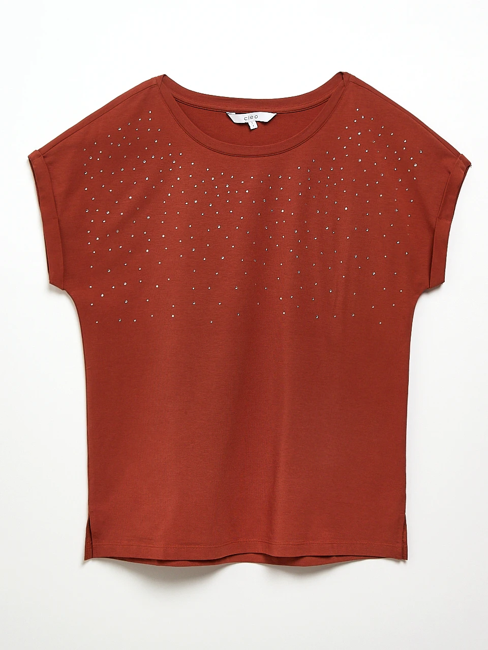Short Sleeve Embellished Top