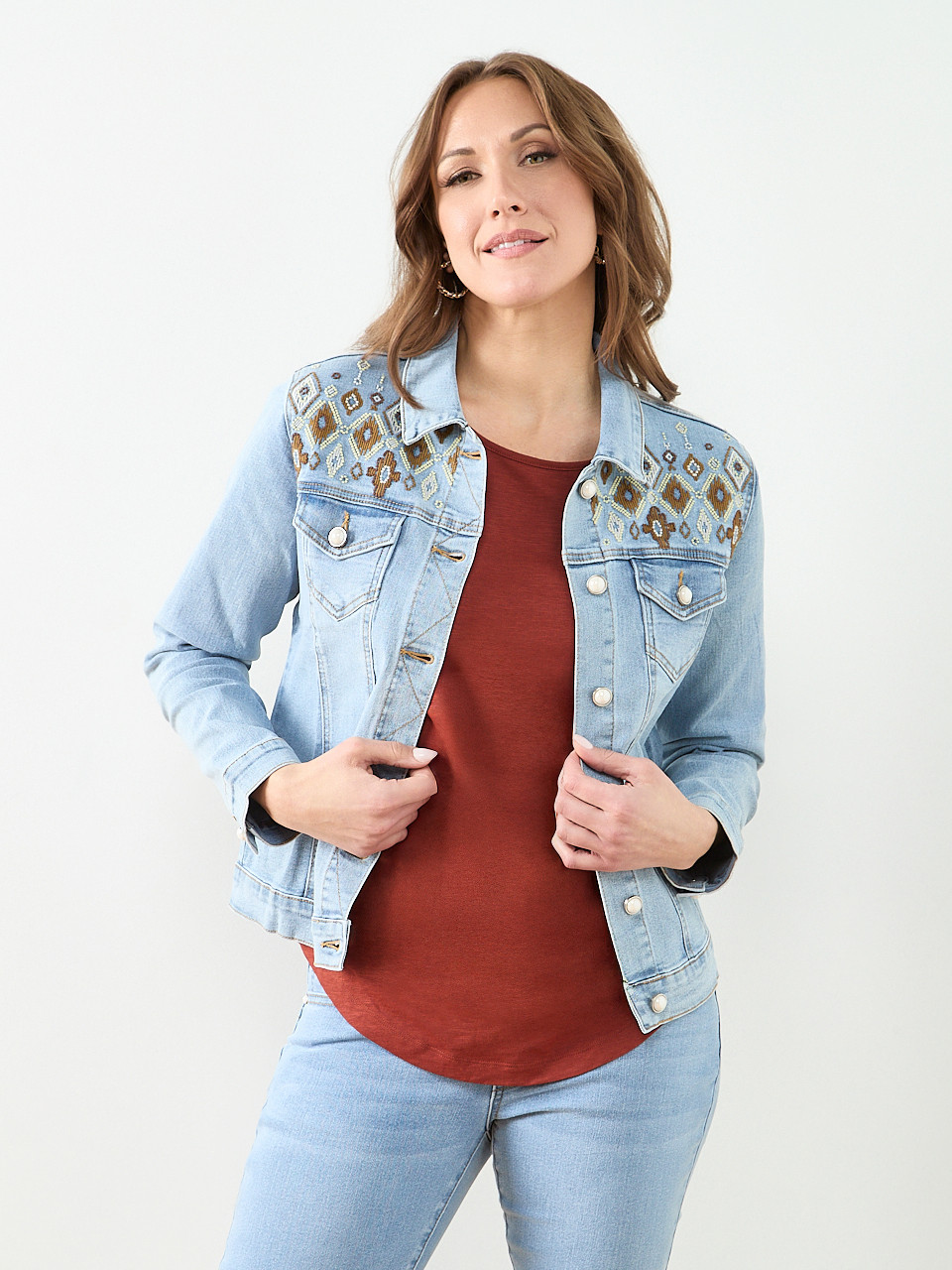 Short Cuffed Sleeve Slub Boat Neck Tee in Terracotta