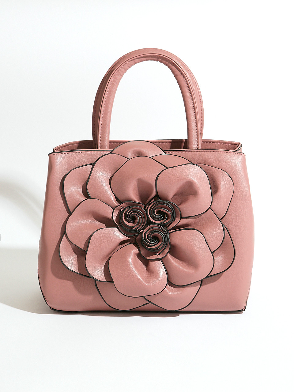Dusty Pink Flower Detail Handbag