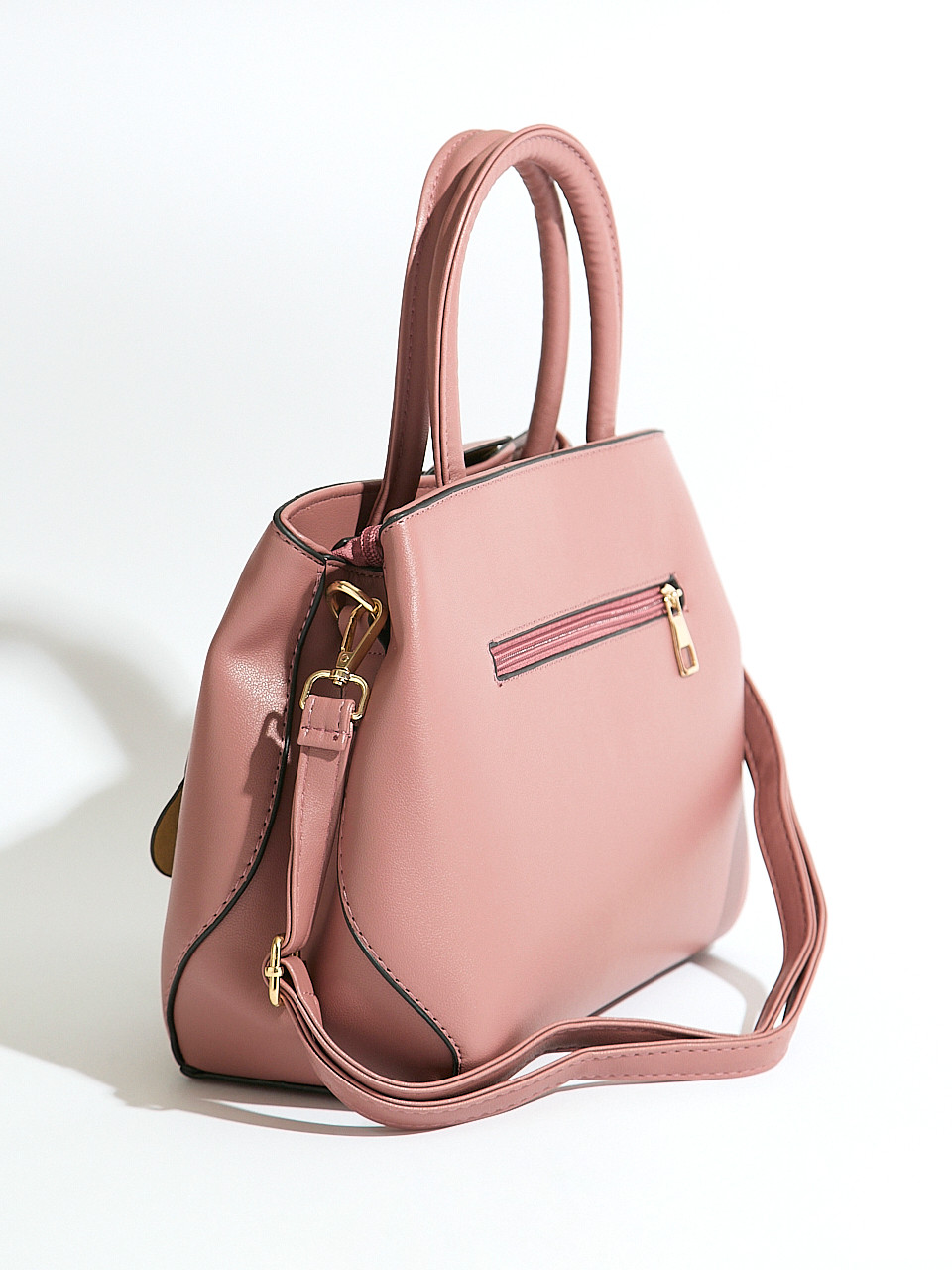 Dusty Pink Flower Detail Handbag