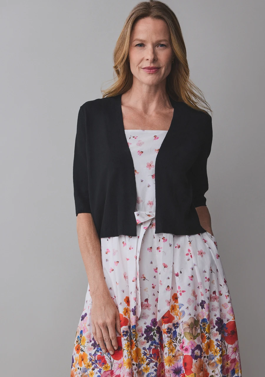 Elbow Shrug Sweater in Black