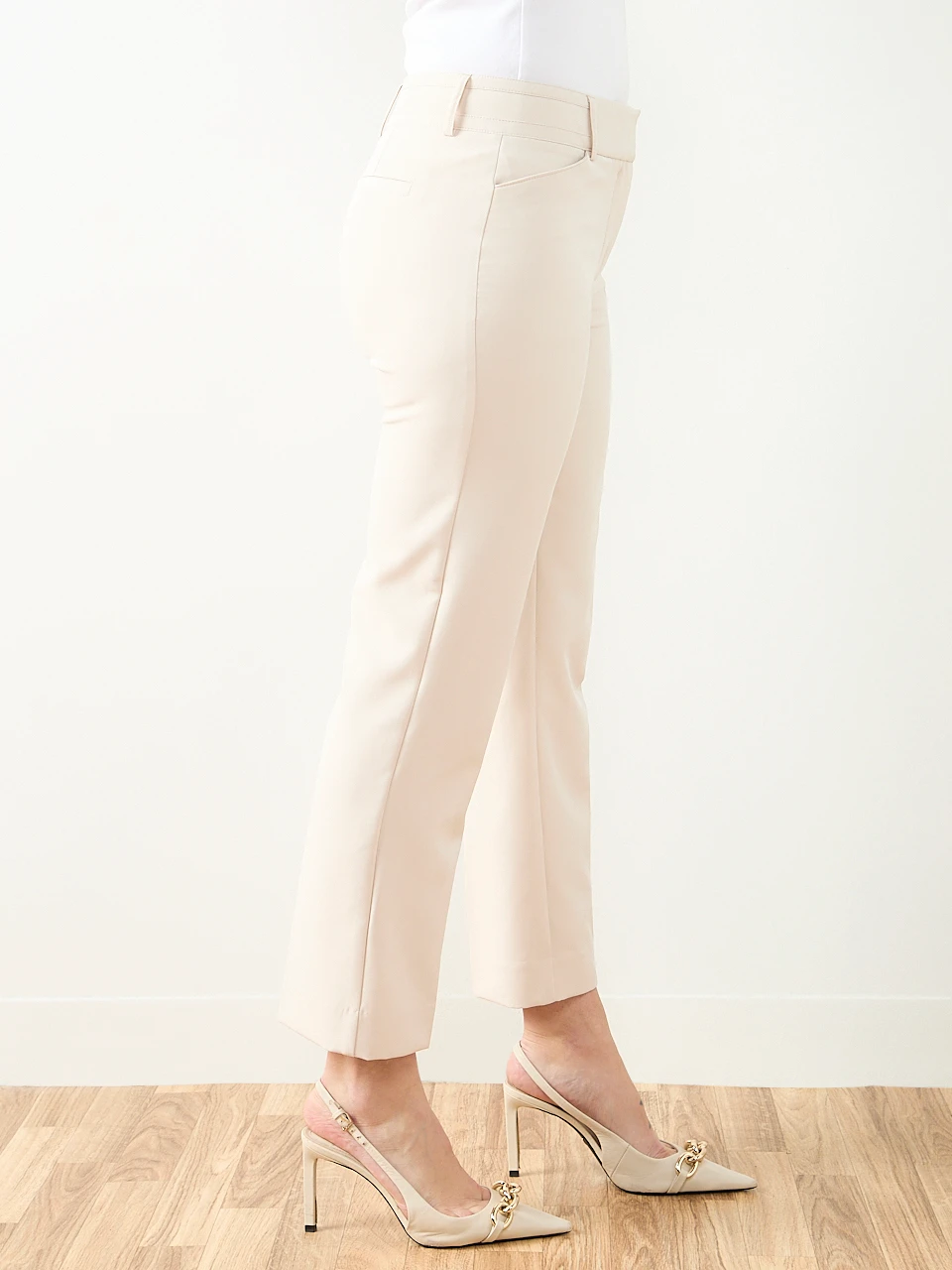 Leah Ankle Pant in Stone