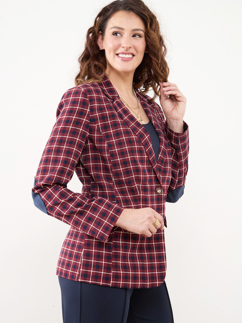 Plaid Blazer