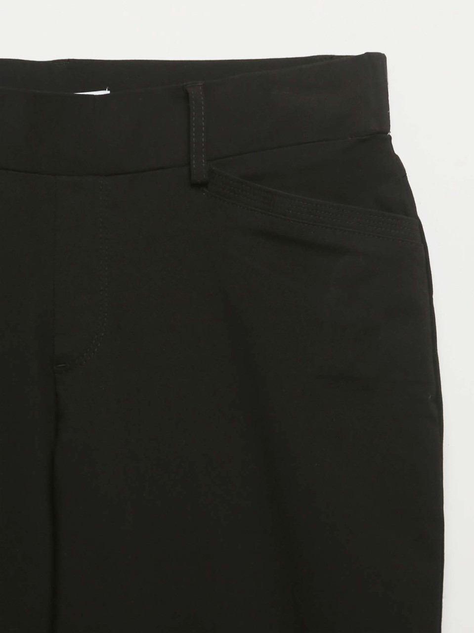 Emily Black Microtwill Capri Pant