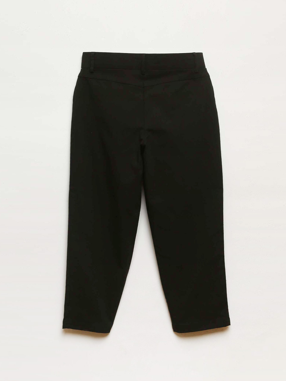 Emily Black Microtwill Capri Pant