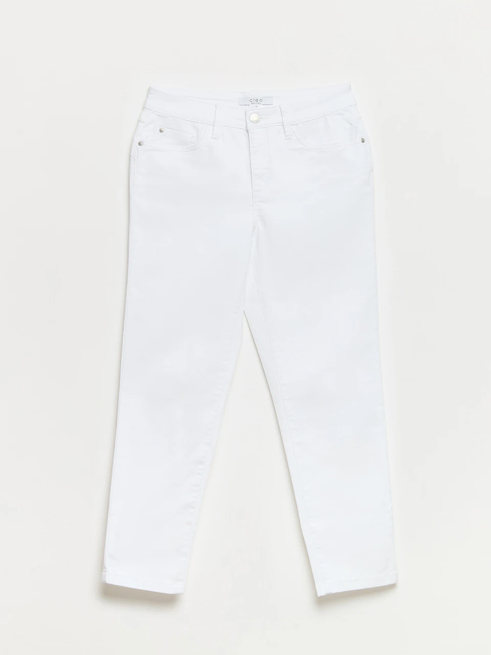 Lilly Slim White Ankle Jean