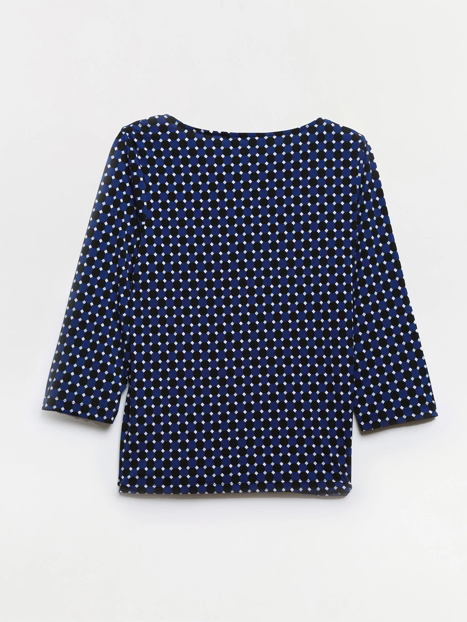 Petite Three-Quarter Sleeve Top with Metal Hardware