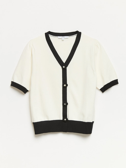 Knit Rose Button Pullover Sweater