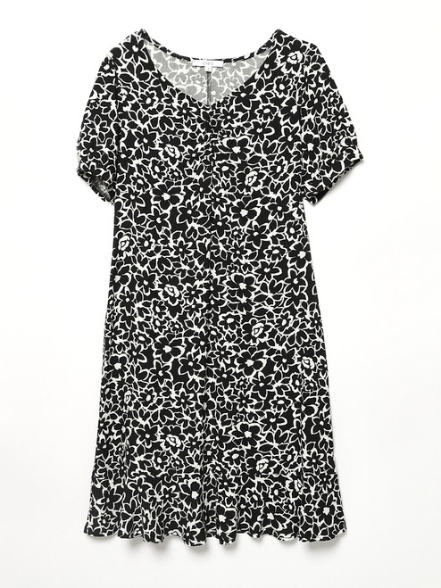 Ruffle Hem Knee-Length Dress